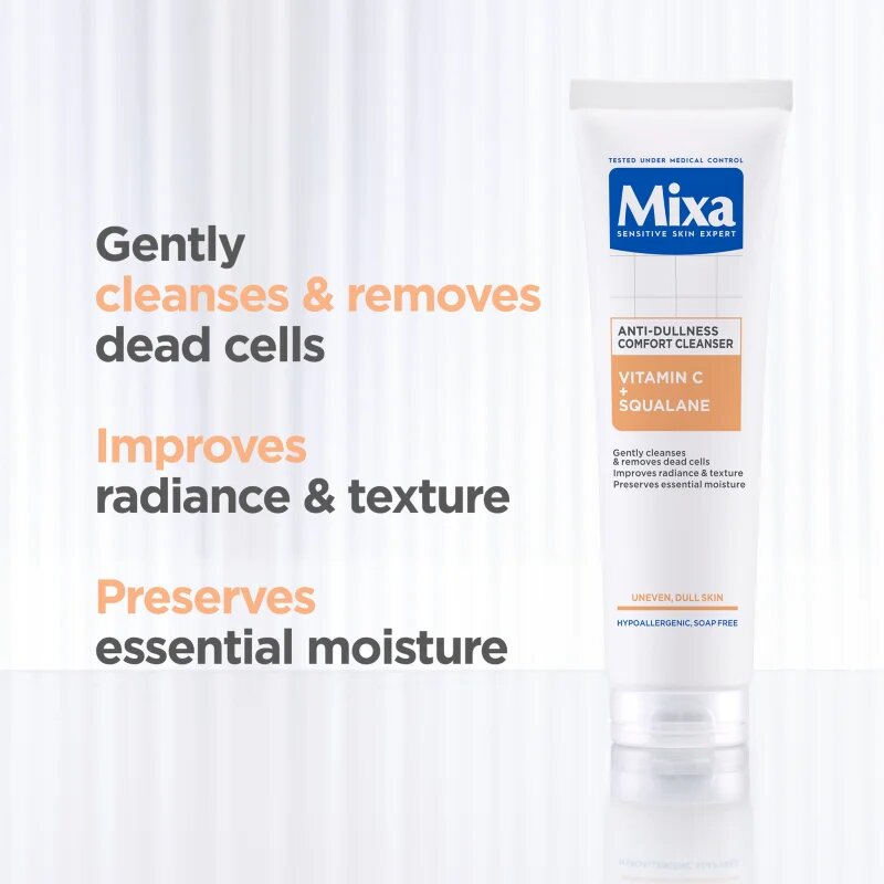 MIXA Anti-Dark Spot tisztító gél az arcbőrre C vitamin 150 ml