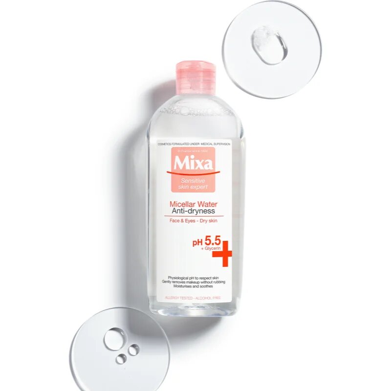 MIXA Anti-Dryness micellás víz a bőr kiszáradása ellen 400 ml