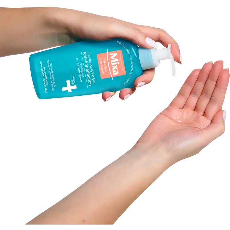 MIXA Anti-Imperfection arctisztító gél szappan hozzáadása nélkül 200 ml