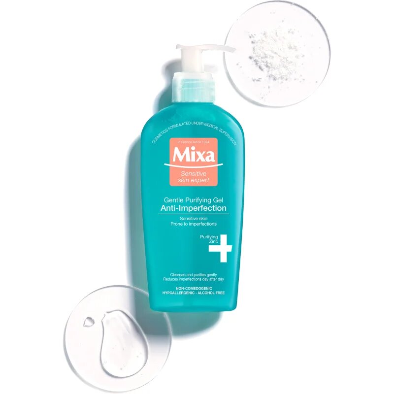 MIXA Anti-Imperfection arctisztító gél szappan hozzáadása nélkül 200 ml