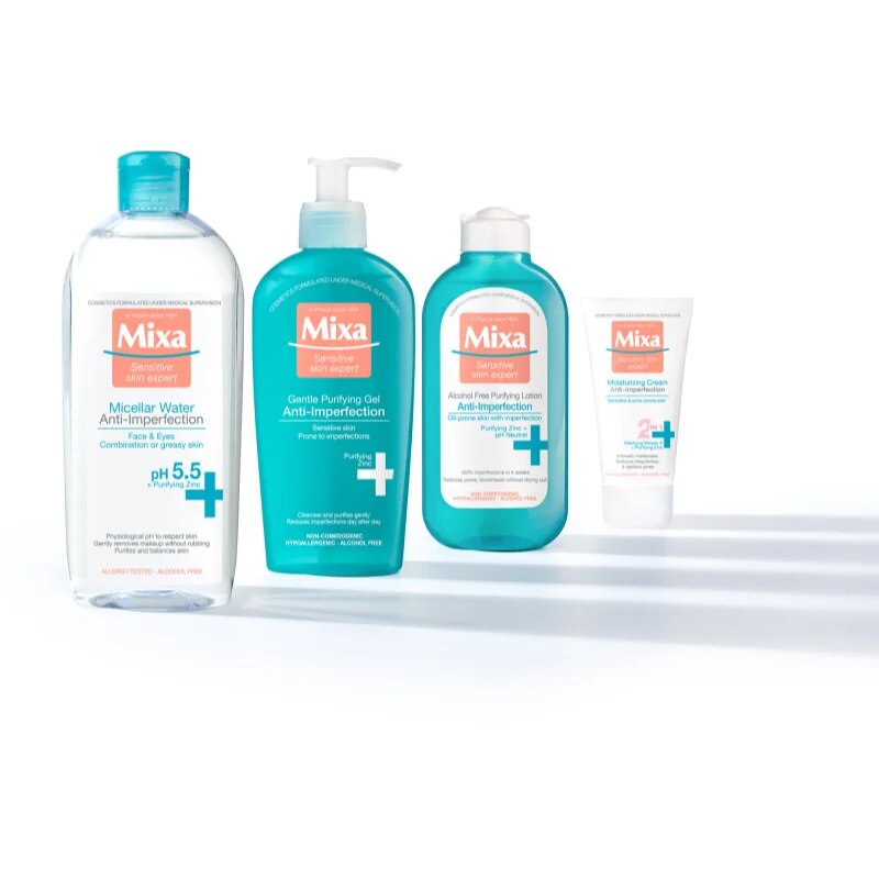 MIXA Anti-Imperfection arctisztító gél szappan hozzáadása nélkül 200 ml