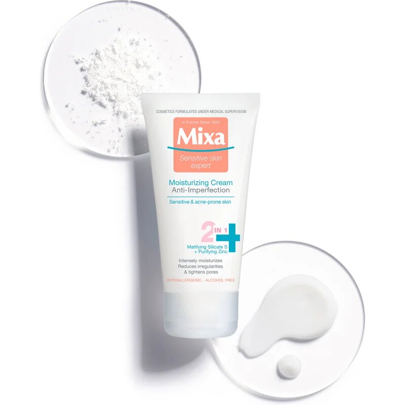 MIXA Anti-Imperfection hidratáló ápolás a bőr tökéletlenségei ellen 50 ml
