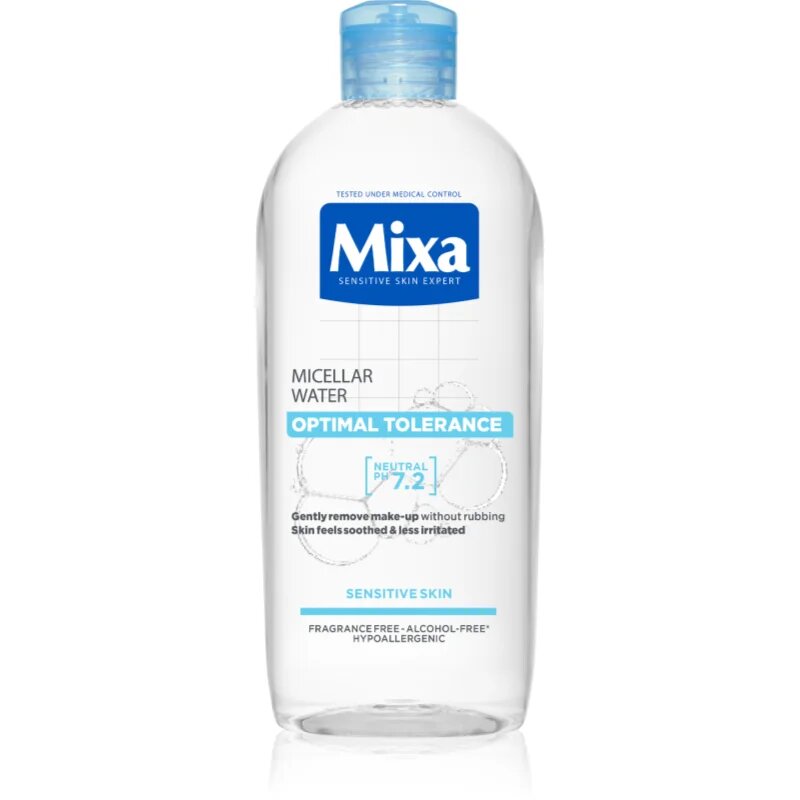 MIXA Optimal Tolerance micellás víz az arcbőr megnyugtatására 400 ml