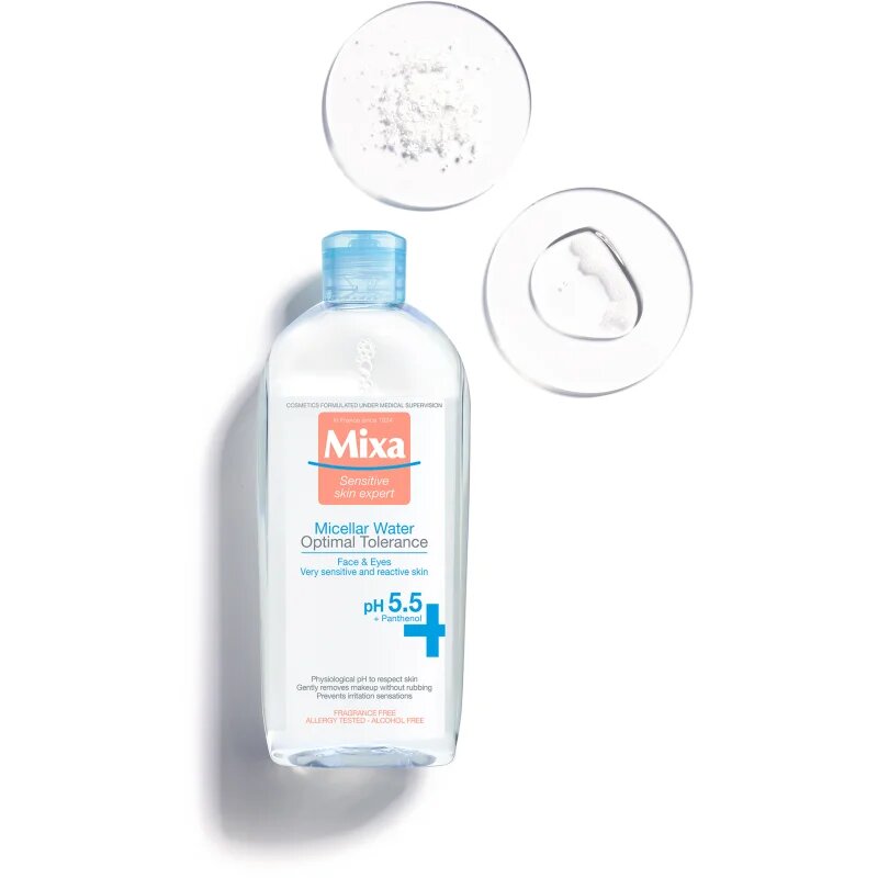 MIXA Optimal Tolerance micellás víz az arcbőr megnyugtatására 400 ml