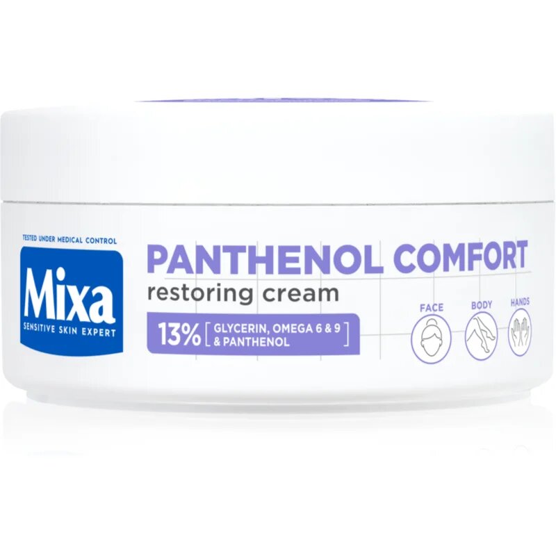MIXA Panthenol Comfort regeneráló testkrém száraz és atópiás bőrre 150 ml