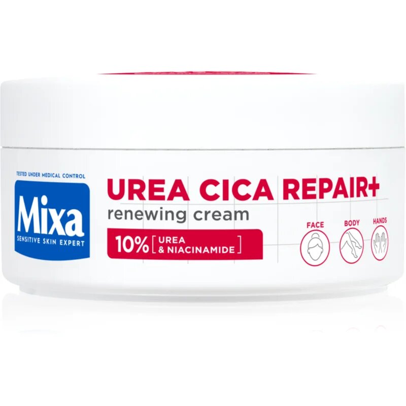 MIXA Urea Cica Repair+ regeneráló testkrém a nagyon száraz bőrre 150 ml