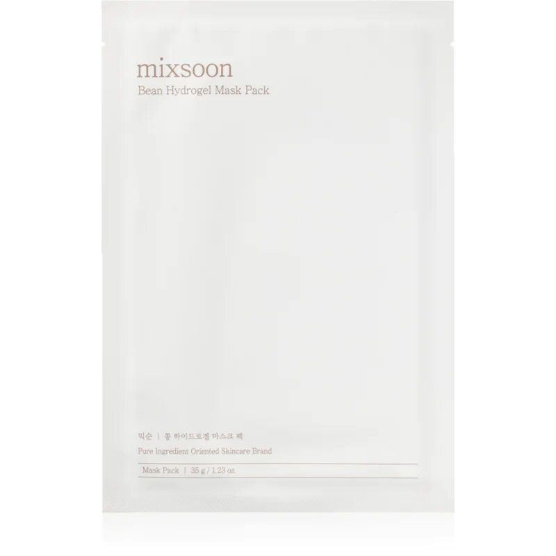 mixsoon Bean Hydrogel Mask Pack intenzív hidrogélmaszk élénk és hidratált bőr 35 g