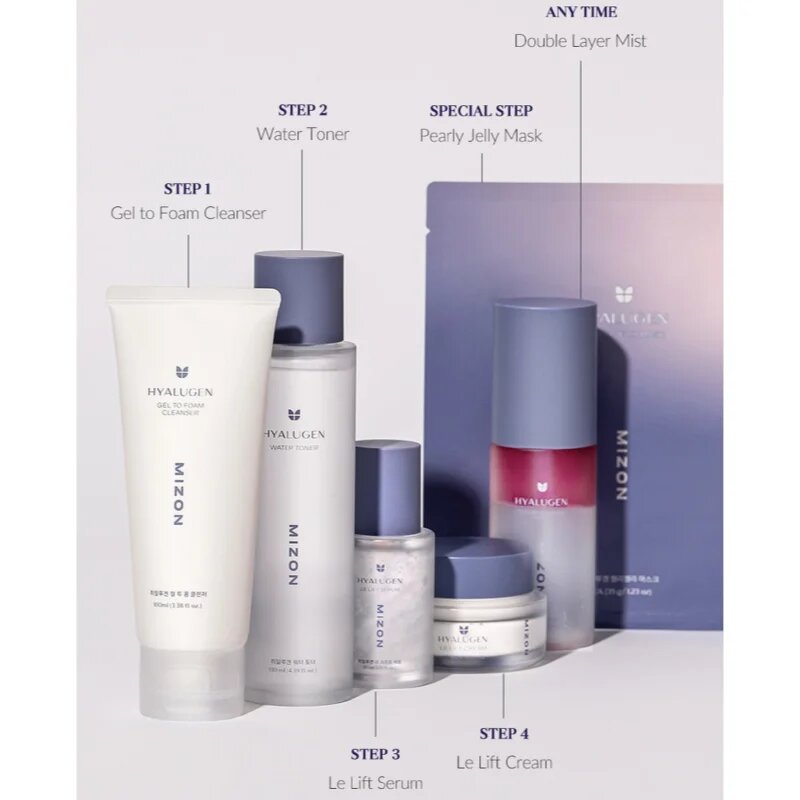 Mizon Hyalugen Water Toner hidratáló tonik a bőr rugalmasságának növelésére 130 ml