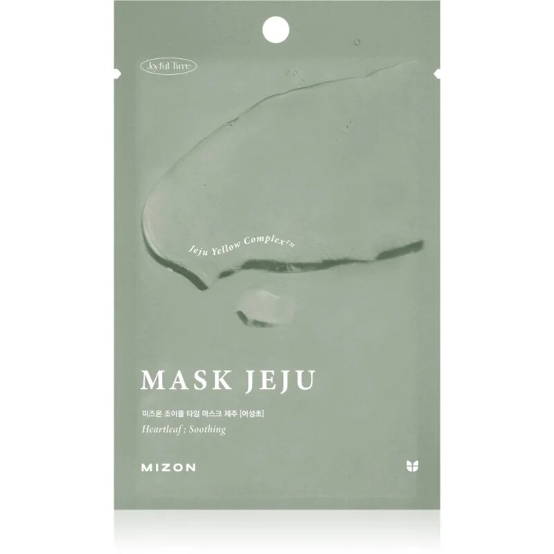 Mizon Joyful Time Jeju Heartleaf nyugtató hatású gézmaszk a száraz és irritált bőrre 23 g