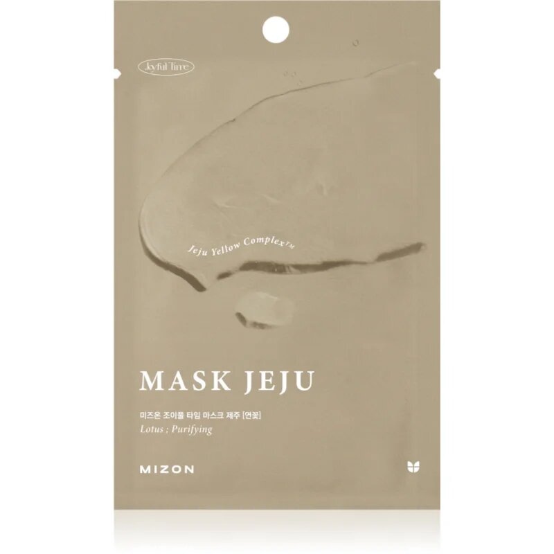 Mizon Joyful Time Jeju Lotus hidratáló gézmaszk a tiszta és egészséges arcbőrért 23 g