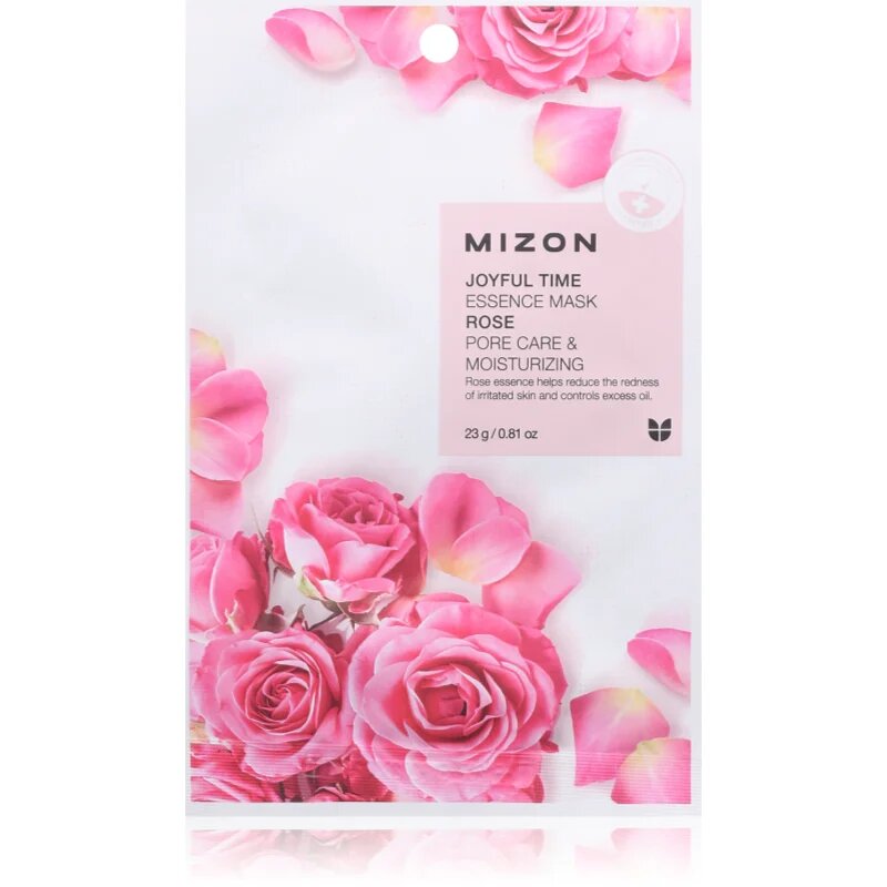 Mizon Joyful Time Rose hidratáló gézmaszk a pórusok összehúzására 23 g