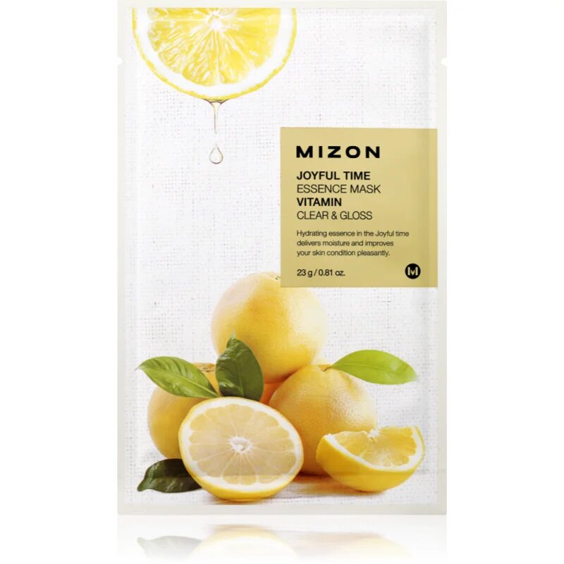 Mizon Joyful Time Vitamin arcmaszk tisztító és frissítő hatással 23 g