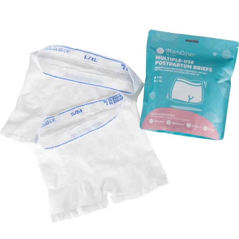 MomCare by Lina Postpartum Briefs szülés utáni alsóneműk S-M 4 db