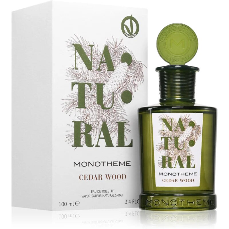 Monotheme Natural Cedar Wood Eau de Toilette Vaporisateur Eau de Toilette unisex 100 ml