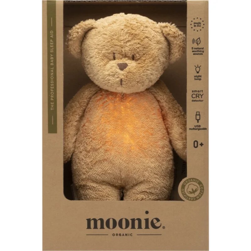 Moonie Bear 2.0 Organic Cappuccino alvóka dallammal 1 db