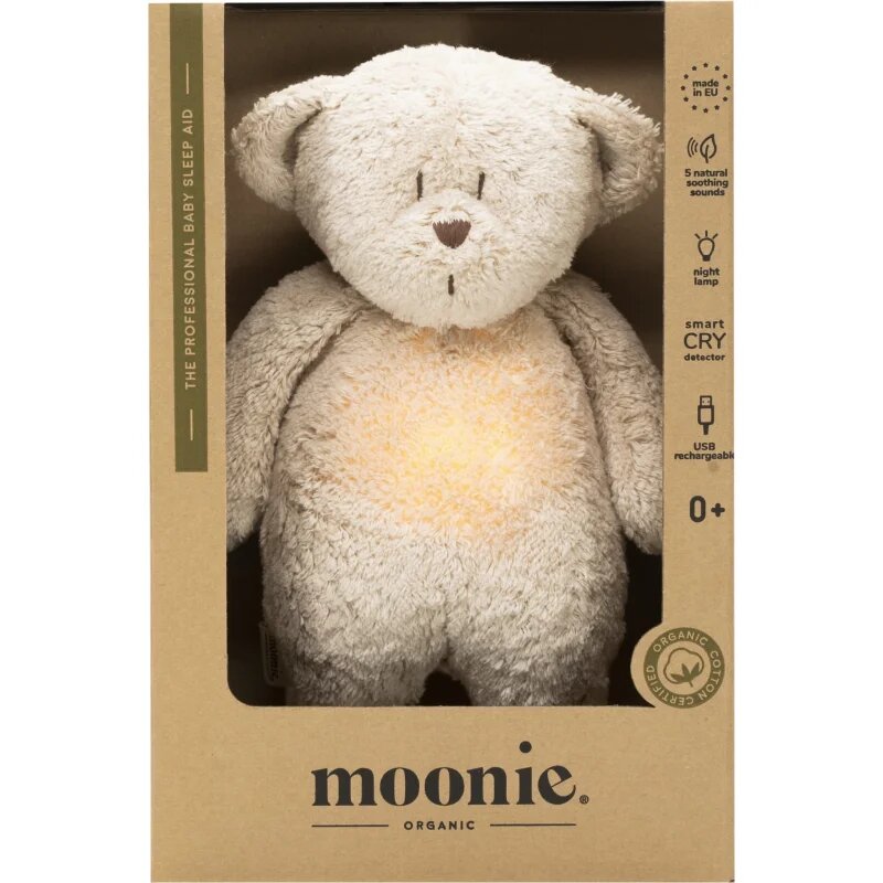 Moonie Bear 2.0 Organic Sand alvóka dallammal 1 db