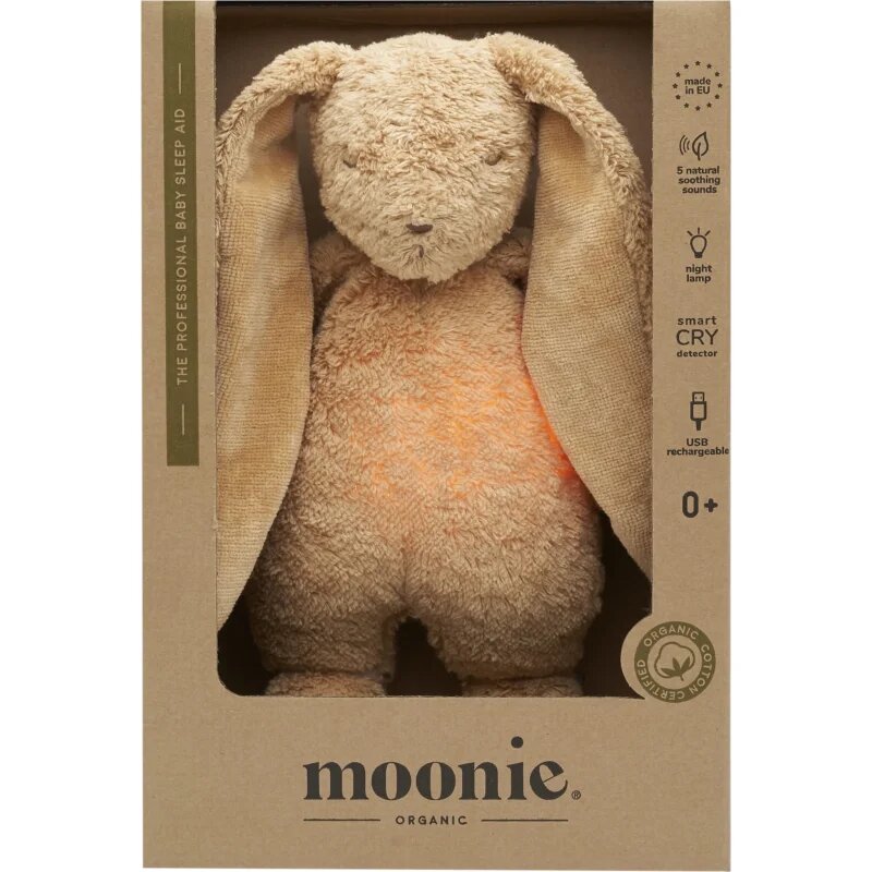 Moonie The Humming Friend 2.0 Organic Cappuccino alvóka dallammal 1 db