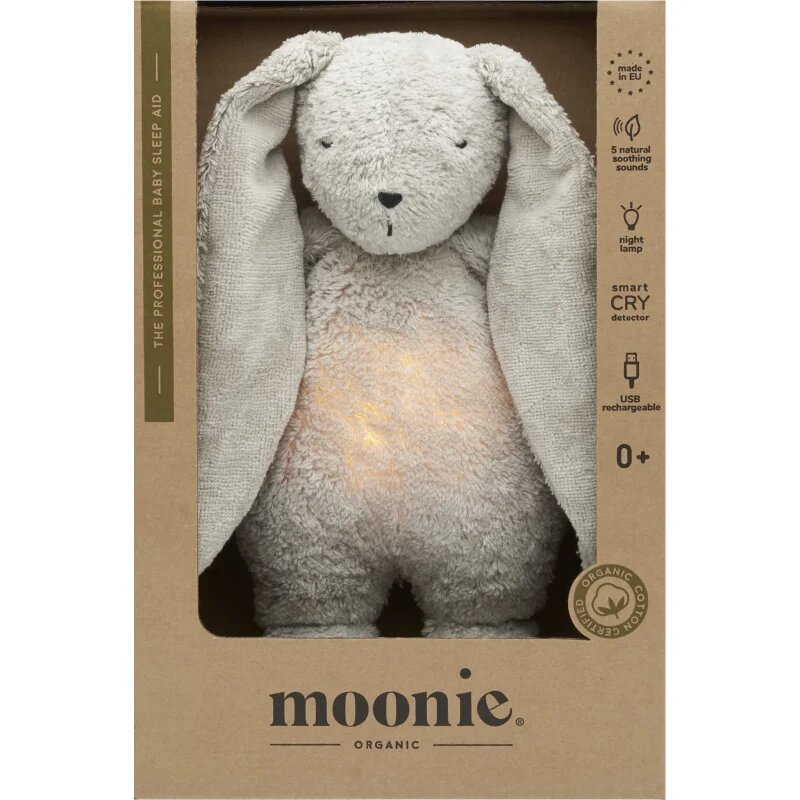 Moonie The Humming Friend 2.0 Organic Grey alvóka dallammal 1 db