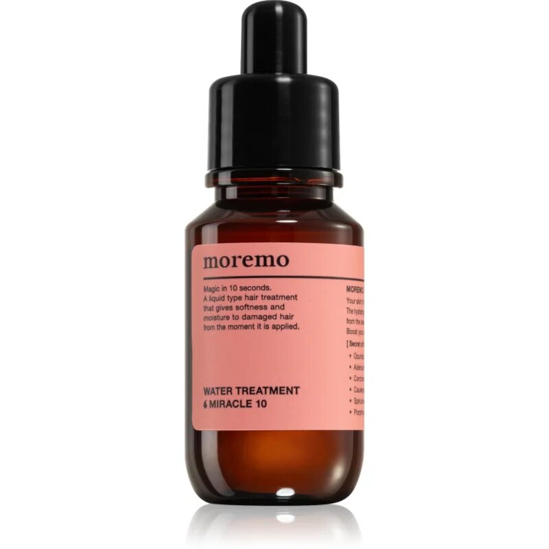 moremo Water Treatment Miracle 10 intenzív regeneráló szérum a sérült töredezett hajra 30 ml