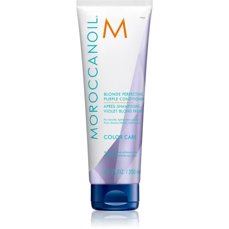 Moroccanoil Color Care Blonde Perfecting Purple Conditioner lila kondicionáló a szőke és melírozott hajra 200 ml