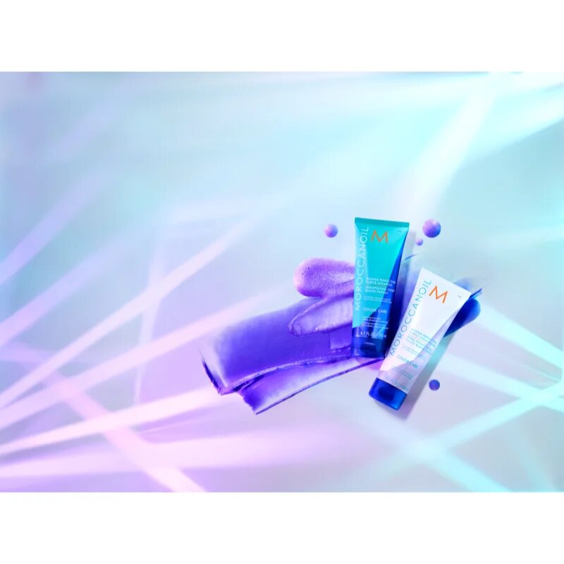 Moroccanoil Color Care Blonde Perfecting Purple Conditioner lila kondicionáló a szőke és melírozott hajra 200 ml