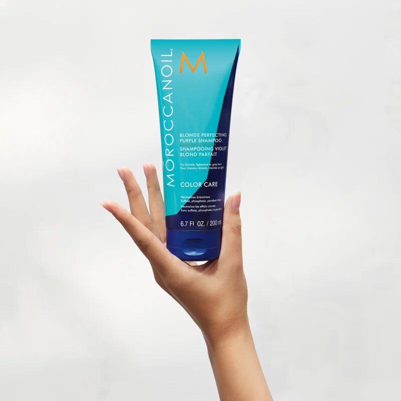 Moroccanoil Color Care Shampoo lila tonizáló sampon szőke hajra 200 ml