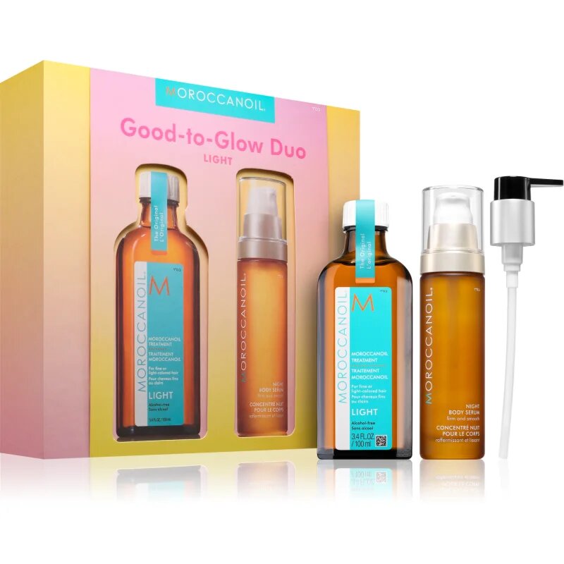 Moroccanoil Good-to-Glow Duo Light szett haj és test 1 db