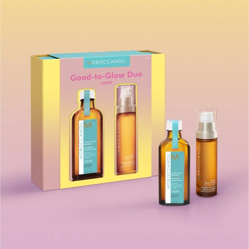 Moroccanoil Good-to-Glow Duo Light szett haj és test 1 db