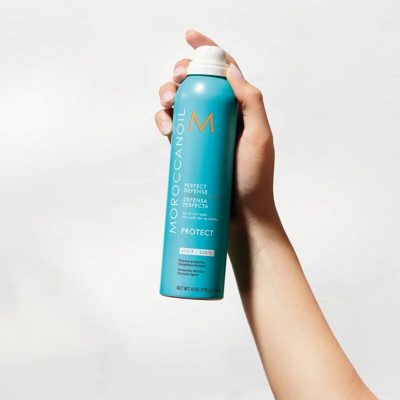 Moroccanoil Protect hővédő spray hajsütővassal és hajvasalóval kezelt hajra 225 ml