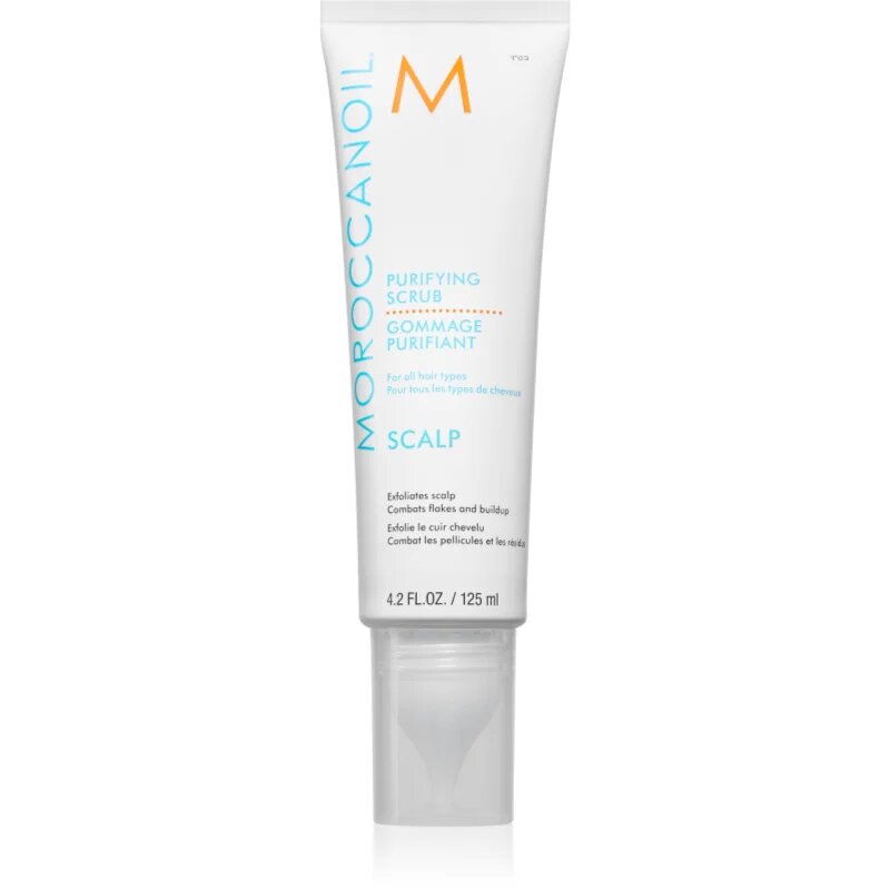 Moroccanoil Scalp Purifying Scrub finoman tisztító peeling nyugtató hatással fejbőrre 125 ml