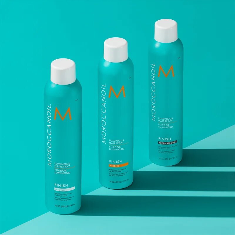 Moroccanoil Style Luminous Hairspray hajlakk erős fixálás 330 ml