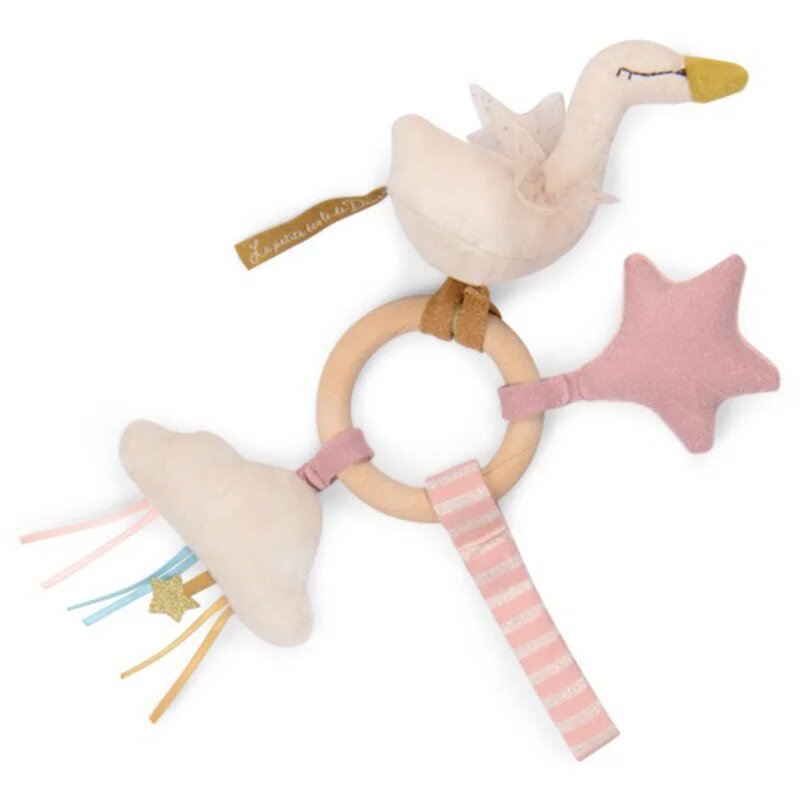 MOULIN ROTY Ring Rattle Swan csörgő 1 db