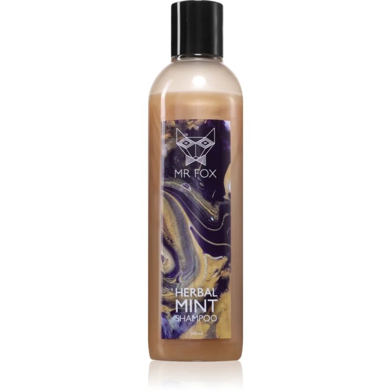 MR FOX Herbal Mint Shampoo gyógynövényes sampon uraknak 250 ml