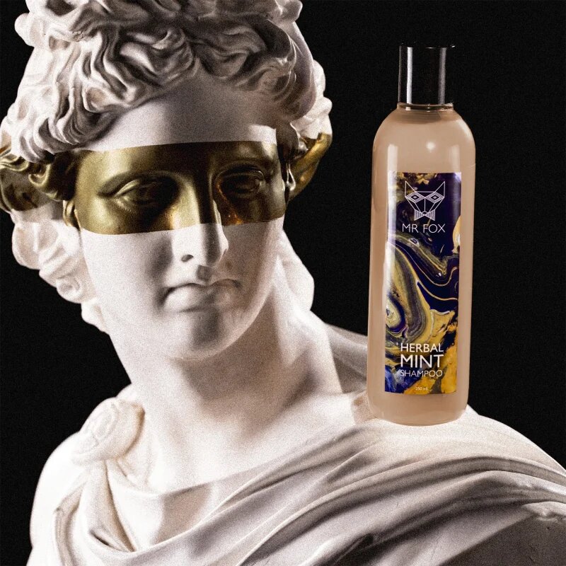 MR FOX Herbal Mint Shampoo gyógynövényes sampon uraknak 250 ml