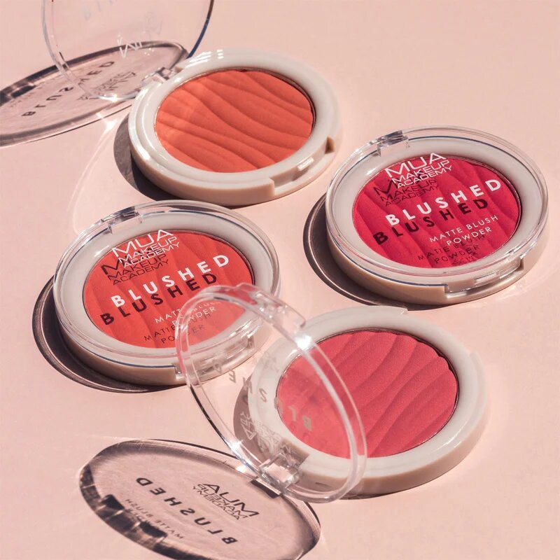 MUA Makeup Academy Blushed Powder Blusher púderes arcpír árnyalat Misty Rose 5 g
