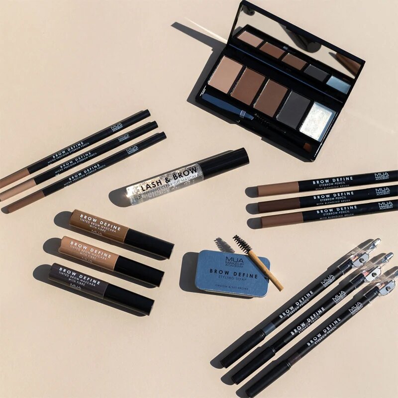 MUA Makeup Academy Brow Define arcpúder paletta több árnyalattal applikátorral 1 db
