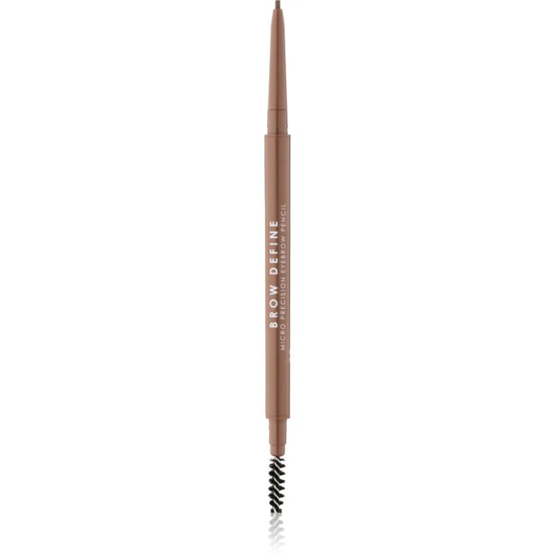 MUA Makeup Academy Brow Define precíz szemöldökceruza kefével árnyalat Mid Brown 0.05 g