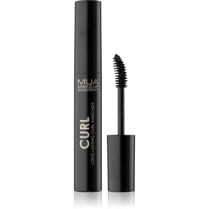 MUA Makeup Academy Curl hosszantartó szempillaspirál a dús és ívelt pillákért 6 ml