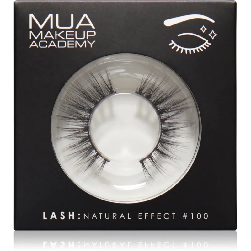 MUA Makeup Academy Lashes Natural Effect műszempillák típus #100 1 pár