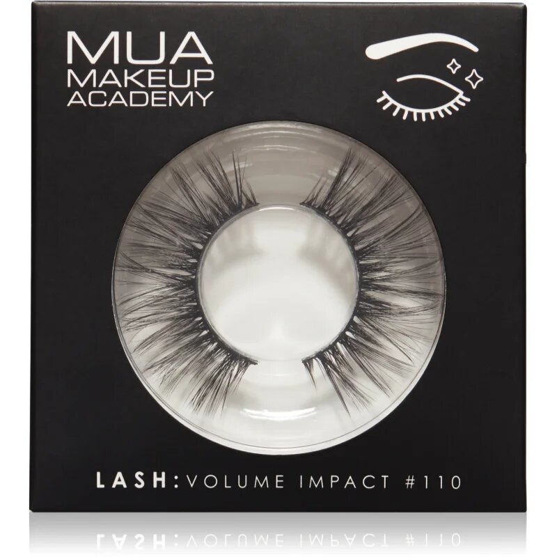 MUA Makeup Academy Lashes Volume Impact műszempillák típus #110 1 pár