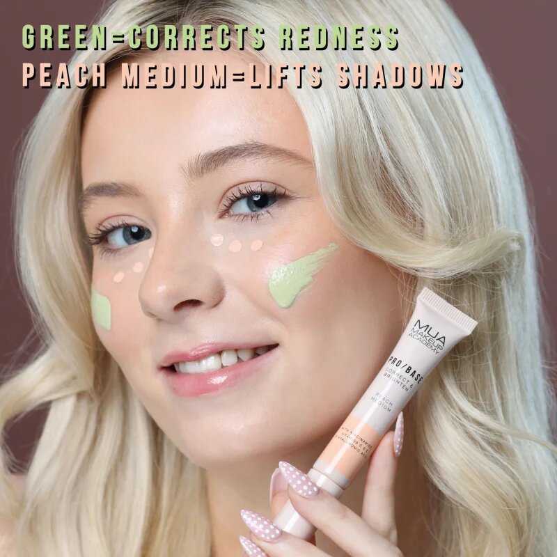 MUA Makeup Academy PRO/BASE Colour Corrector Bőrpír elleni korrektor árnyalat Correct & Calm – Green 10 ml