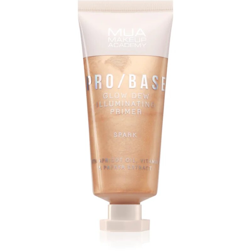 MUA Makeup Academy PRO/BASE Glow Dew ragyogást adó primer árnyalat Spark 30 ml