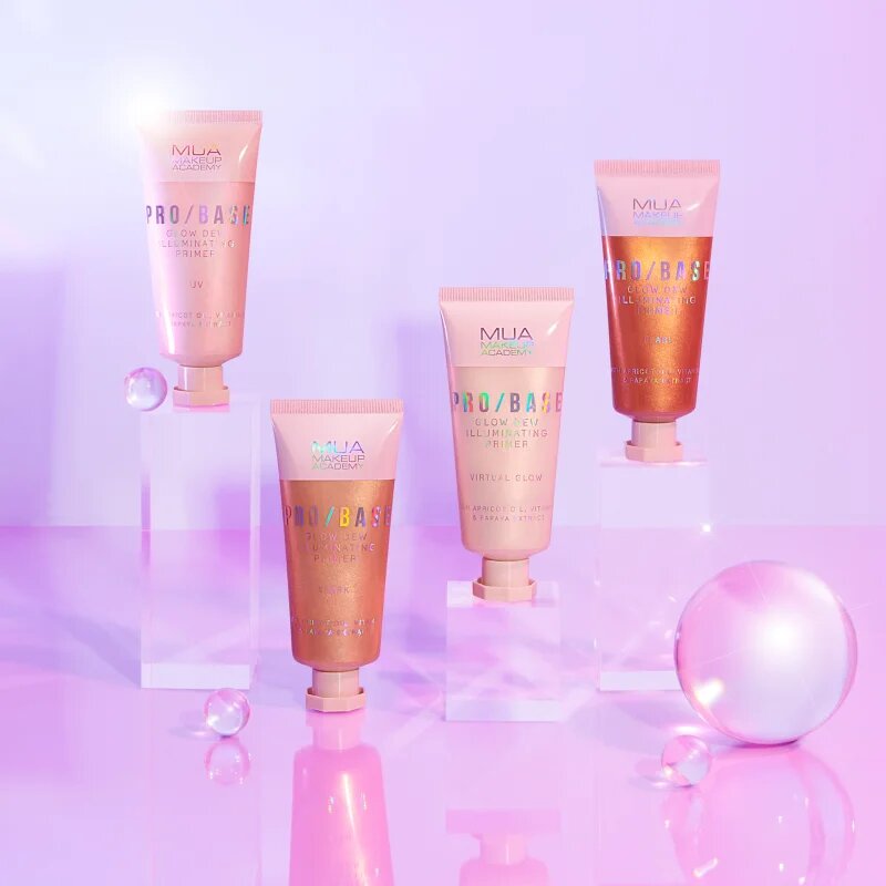 MUA Makeup Academy PRO/BASE Glow Dew ragyogást adó primer árnyalat Spark 30 ml
