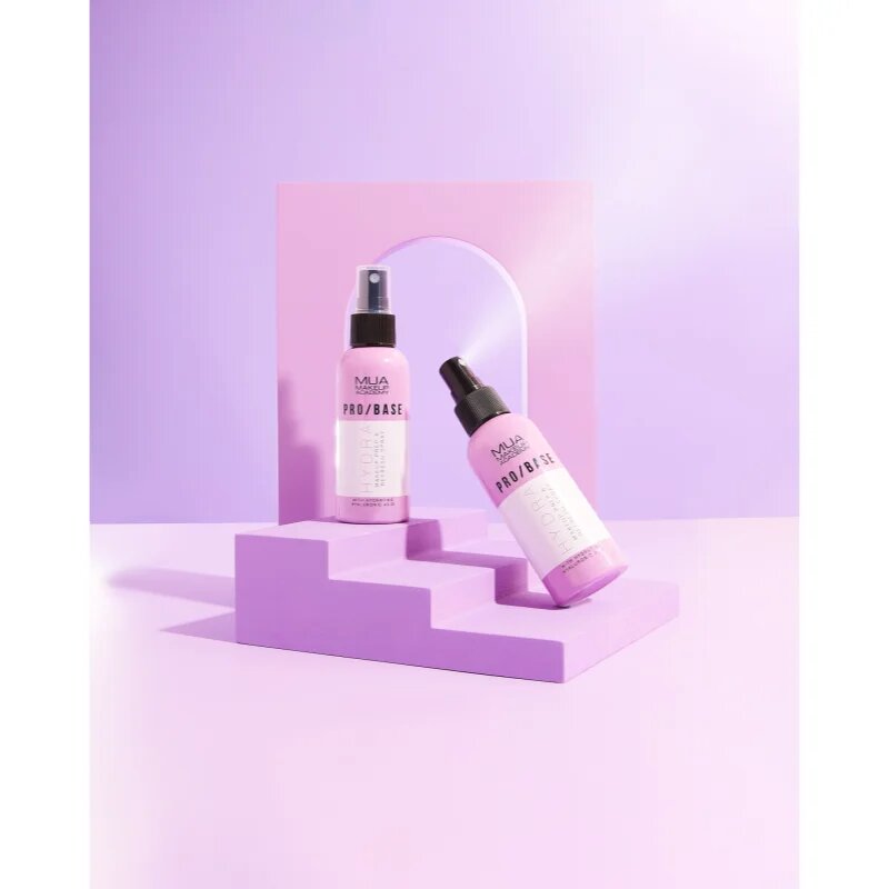 MUA Makeup Academy PRO/BASE Hydra smink fixáló spray arcra hialuronsavval 70 ml