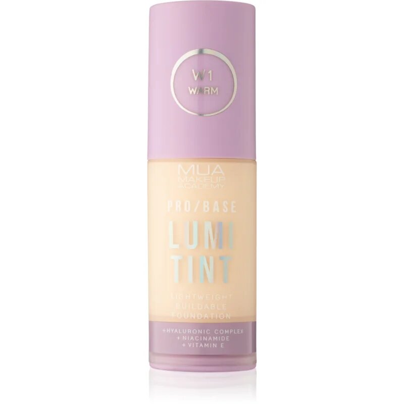 MUA Makeup Academy PRO/BASE Lumi Tint könnyű alapozó árnyalat W1 30 ml