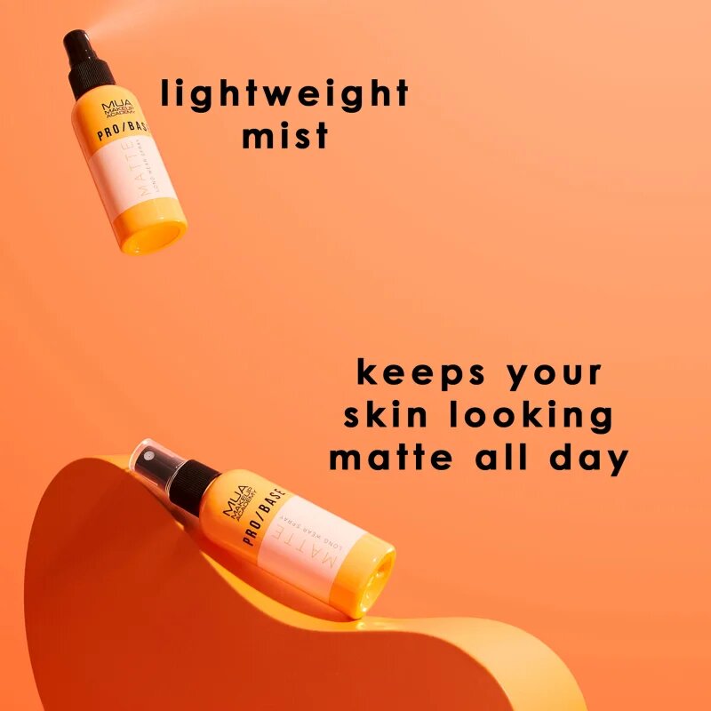 MUA Makeup Academy PRO/BASE Mattifying fényvédő fixáló spray 70 ml