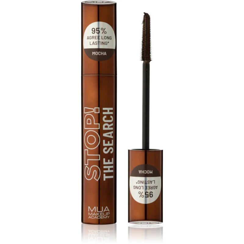MUA Makeup Academy Stop The Search hosszantartó szempillaspirál árnyalat Mocha 12 ml