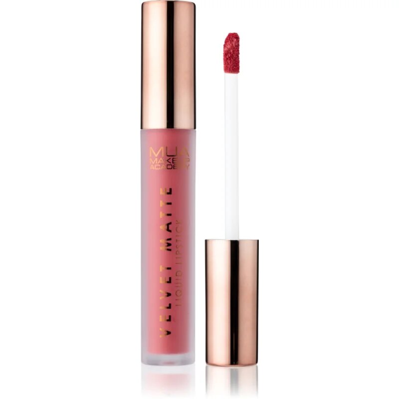 MUA Makeup Academy Velvet Matte mattító folyékony rúzs árnyalat Heartbreaker 3 ml