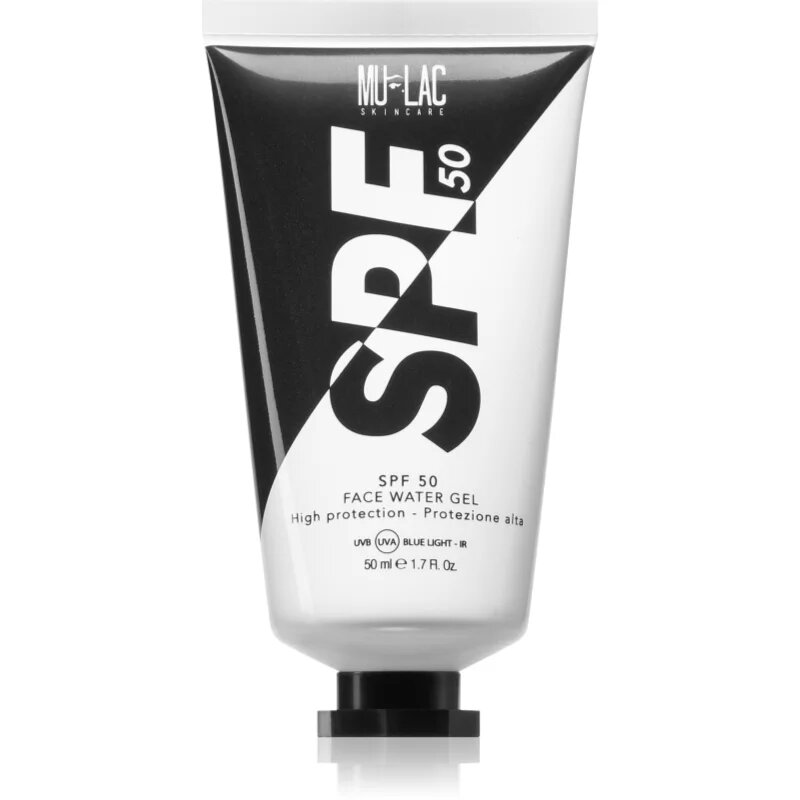 Mulac Cosmetics SPF 50 védő géles krém az arcra SPF 50 50 ml