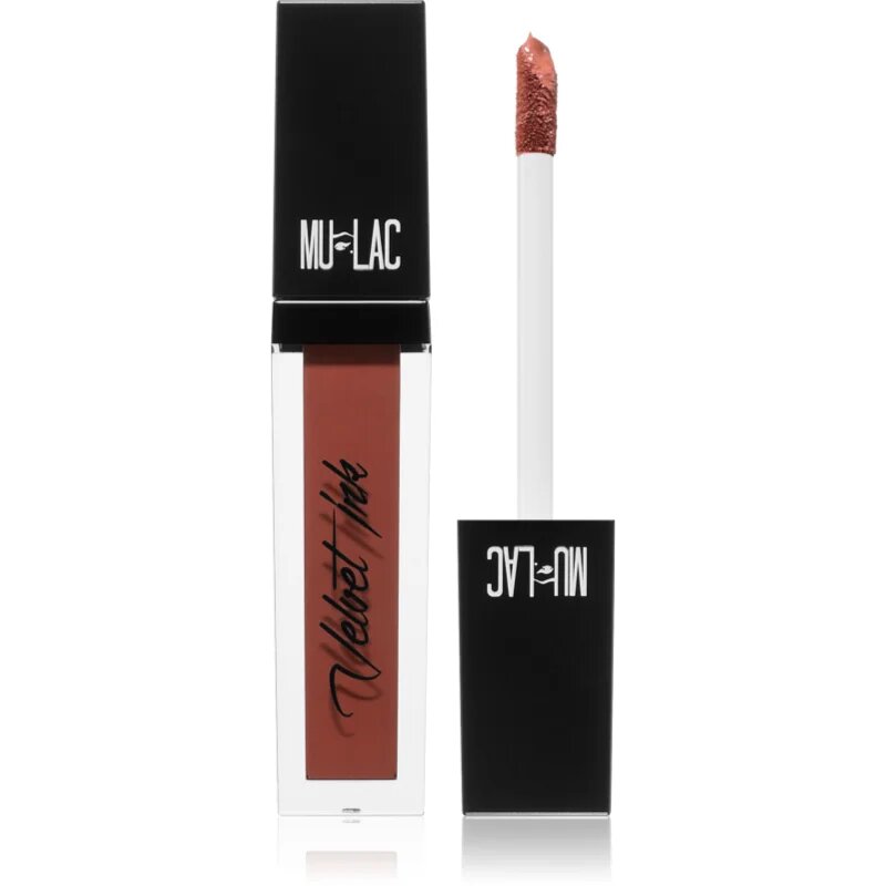 Mulac Cosmetics Velvet Ink tartós matt folyékony rúzs árnyalat In My Birthday Suit 5 ml
